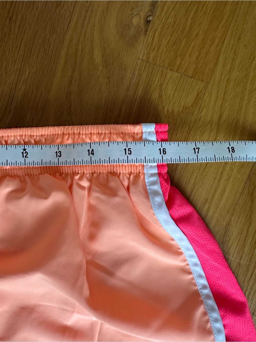 Nike Tempo Womens XL Dri-FIT Running Shorts Pink Coral Orange Lined - Picture 3 of 6
